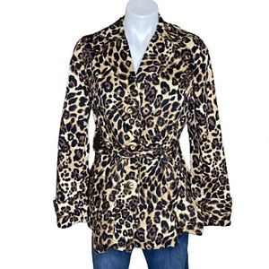 Think Tank Leopard Trench Coat